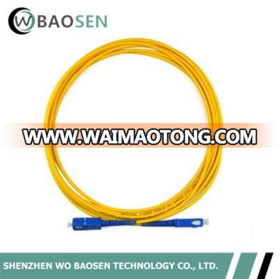 Factory price SC/ UPC Patchcord Optic Fiber Patch cable Pigtail for single mode SC/ APC LC / UPC