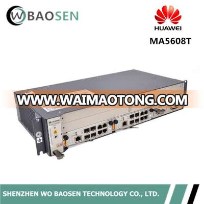 huawei mini 10g epon gpon olt sfp ma5608t chasis ftth device olt ma5608t ac+dc port