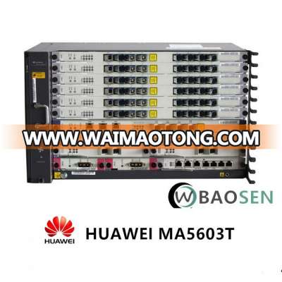 Huawei dslam ma5603 10ge epon gpon ftth olt MA5603T device price for AC DC power card