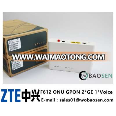 Original ZTE ZXHN F612 GPON 2GE+1POTS ONU 2 Ethernet LAN Port English Setup Firmwarezte zxctn 6110 zte zxctn6110 zte ptn 6110